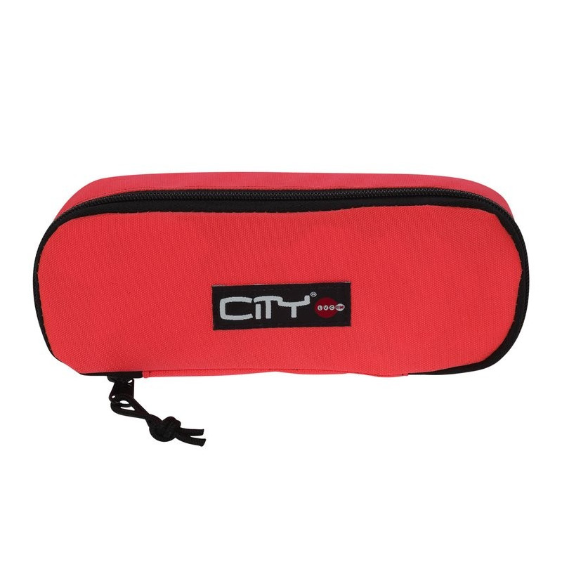 Trousse CITY Philit à éclair ovale - Orange fluo