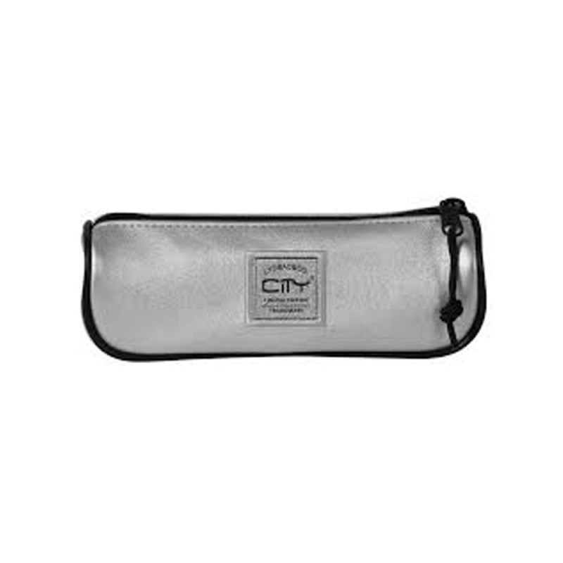 Trousse CITY à éclair métallisée - Silver For Ever