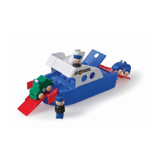 Navire de police avec figurines