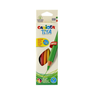 Crayons de couleur Tita Maxi 6 pièces