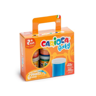 Peinture Carioca tempera finger colours 6 pcs