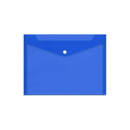 Pochette à bouton - bleu