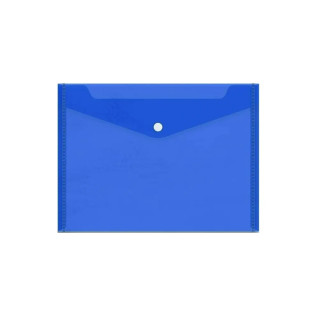 Pochette à bouton - bleu