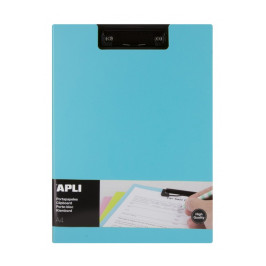Porte-bloc avec rabat premium bleu A4