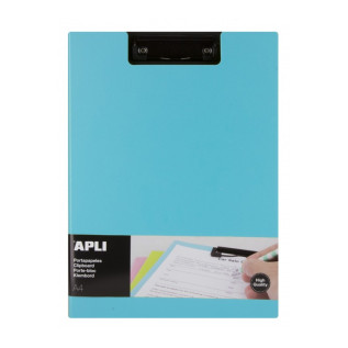 Porte-bloc avec rabat premium bleu A4