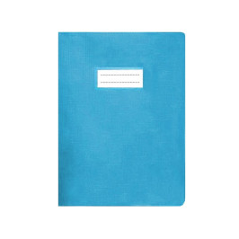 Protège cahier 17*22 lino bleu clair