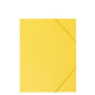 Chemise à élastique 3 rabats en carton - jaune