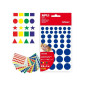 Gommettes formes géométriques couleurs assorties