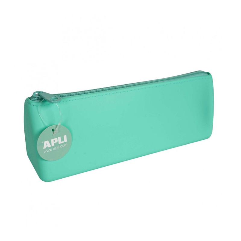 Trousse scolaire couleurs pastel 22 cm en silicone Apli Trousse scolaire couleurs pastel 22 cm en silicone Apli