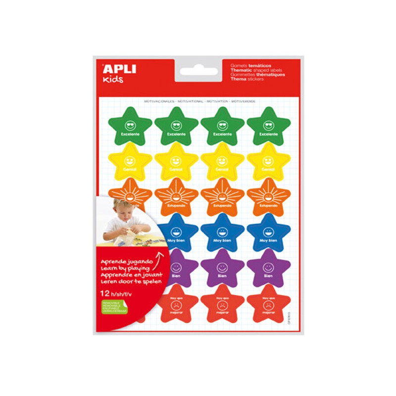 Gommettes de motivation 12 feuilles Gommettes de motivation 12 feuilles