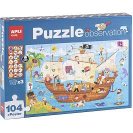 Puzzle de bateau pirate d’observation