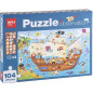 Puzzle de bateau pirate d’observation Puzzle de bateau pirate d’observation