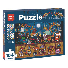 Puzzle observation la forêt