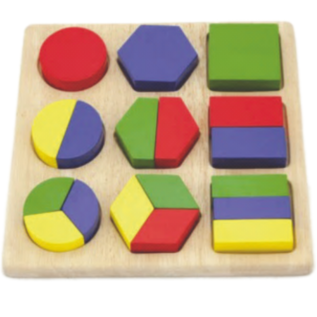 Puzzles de blocs de forme géométriques