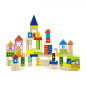 La Ville - Lot de 75 pièces en bois (3cm) La Ville - Lot de 75 pièces en bois (3cm)