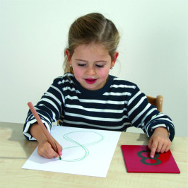 Ensemble de chiffres de papier de verre