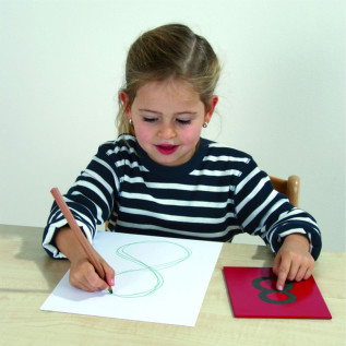 Ensemble de chiffres de papier de verre