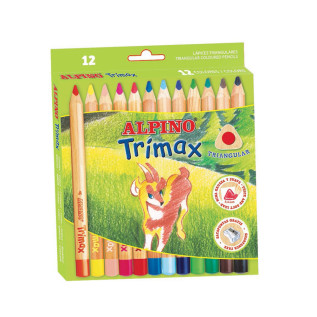 Alpino Trimax Case 12 crayons