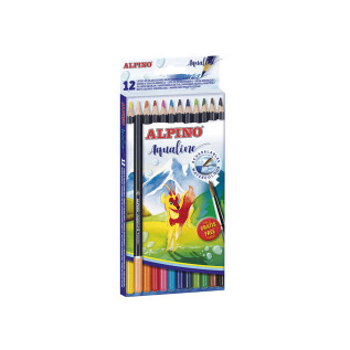 Boite 12 crayons aquarelle Aqualine