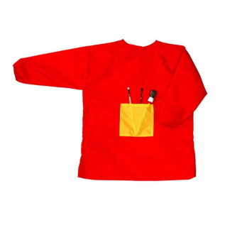 Tablier de peinture - Enfant Rouge taille M